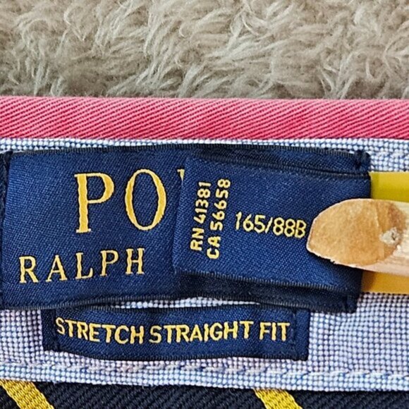 Polo Ralph Lauren Stretch Straight Fit Washed Chino Pant Men's Size 34x30 Pink - Picture 9 of 16